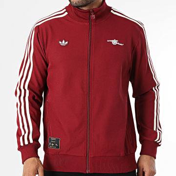 Adidas Originals - Veste Zippée A Bandes Arsenal FC Terrace Icon JM9390 Bordeaux