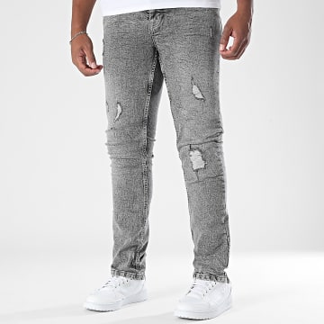 Black Industry - Jean Slim 111 Grau