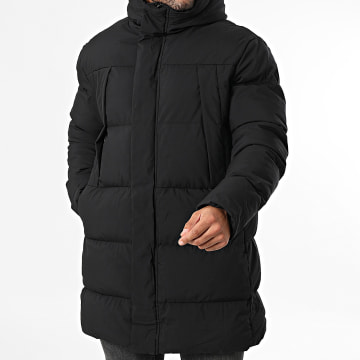 Frilivin - Long Hooded Down Jacket 070 Black