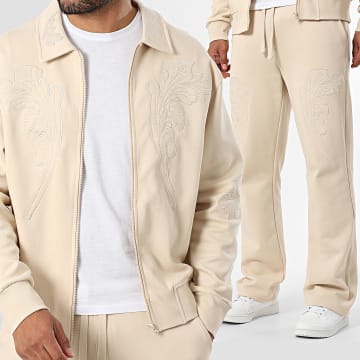 Ikao - Ensemble Veste Zippée Et Pantalon 618 Beige