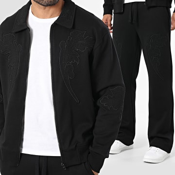 Ikao - Ensemble Veste Zippée Et Pantalon 618 Noir