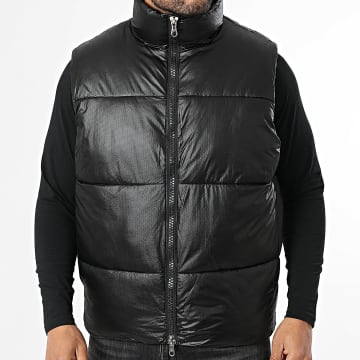Jack And Jones - Chaleco Acolchado Sin Mangas Cover Negro