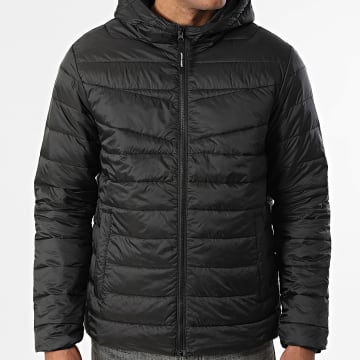 Jack And Jones - Plumífero con capucha Negro