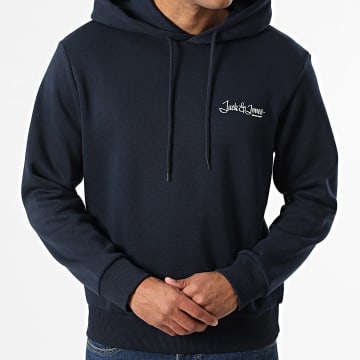 Jack And Jones - Sudadera Capucha Yuki Front Azul Marino
