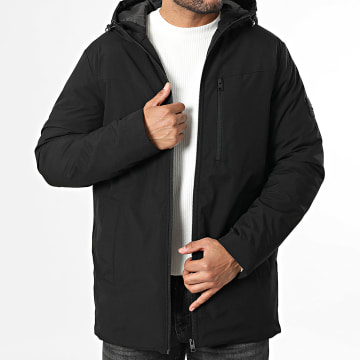 JJREBEL - Parka con Capucha Casper Negra