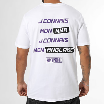 Super Prodige - Tee Shirt Oversize Large J'connais Blanco Morado Negro