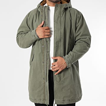Superdry - Parka con Capucha Militar M5012199A Verde Caqui