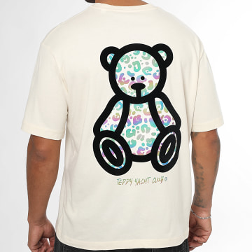 Teddy Yacht Club - Maglietta Rainbow Cheetah Beige