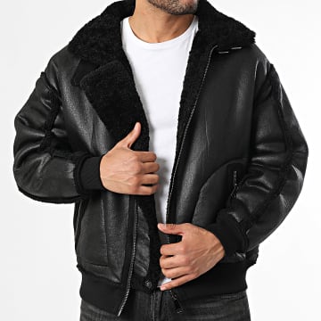 Uniplay - Jass van kunstleer met rits 569 Zwart