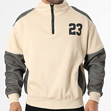 Uniplay - Sweat Col Montant Zippé 081 Beige