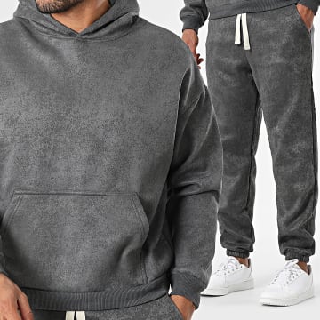 Uniplay - Ensemble De Survetement 002 Gris Anthracite Chiné