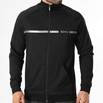 BOSS - Chaqueta Zippée Authentic 50550561 Negro Plateado