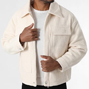 Frilivin - Chaqueta con cremallera 401 beige claro