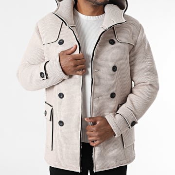 Frilivin - Chaqueta abotonada con capucha 209 beige