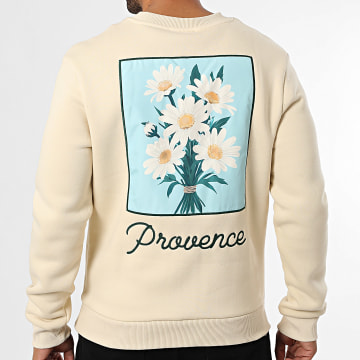 Frilivin - Sudadera Corte Crew 51Z Beige Floral