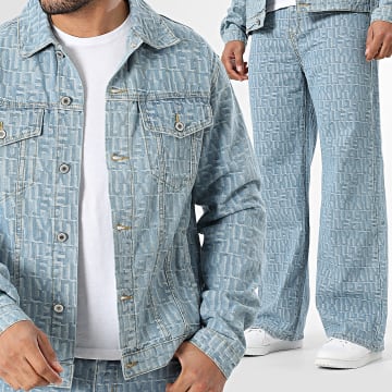 Classic Series - Conjunto Chaqueta Vaquera y Vaquero Baggy Fit 576 Azul Denim