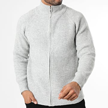 Frilivin - Gilet Zippé 511 Grigio Chiaro