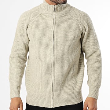 Frilivin - Chaleco con cremallera 511 Beige