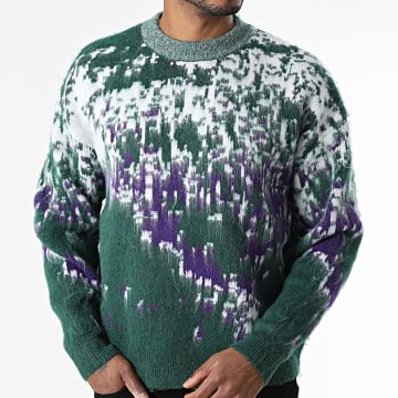 Frilivin - Jersey 264 verde oscuro blanco violeta