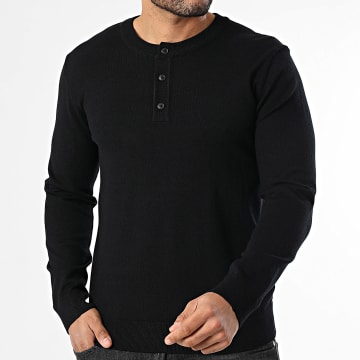 Frilivin - Sudadera Corte Bouton 671 Negro