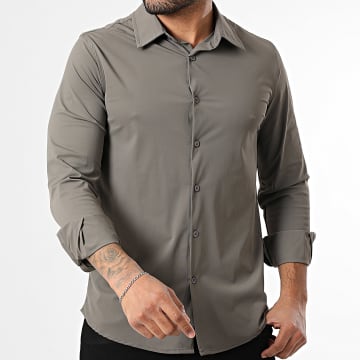 Frilivin - Camisa de mangas largas 016 Gris Antracita