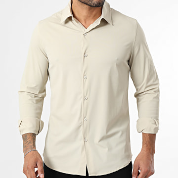 Frilivin - Camisa de Mangas Largas 016 Beige