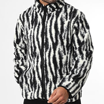 Frilivin - Veste Polaire Zippée 551 Blanc Noir