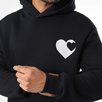 Frilivin - Sudadera con Capucha 49W Azul Marino Blanco