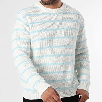 Classic Series - Camisola Listrada 956 Bege Claro Azul Claro