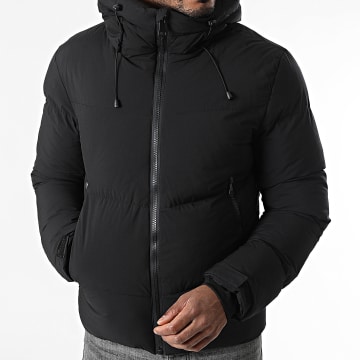 Frilivin - Donsjas met capuchon 015 zwart