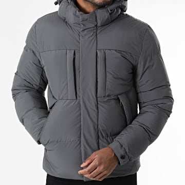 Frilivin - Piumino con cappuccio 001 Grigio Antracite