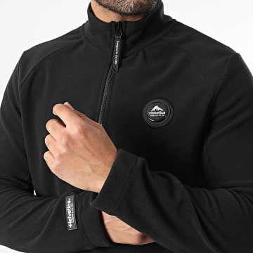 Helvetica - Sweat Polaire Col Zippé 10 Polar Noir - LaBoutiqueOfficielle.com