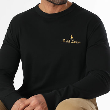 Polo Ralph Lauren - Tee Shirt Manches Longues Logo Embroidery Noir