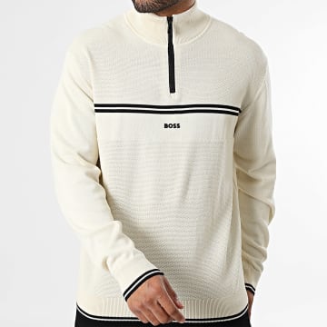 BOSS - Jersey Cuello Con Cremallera Zone 50541963 Beige