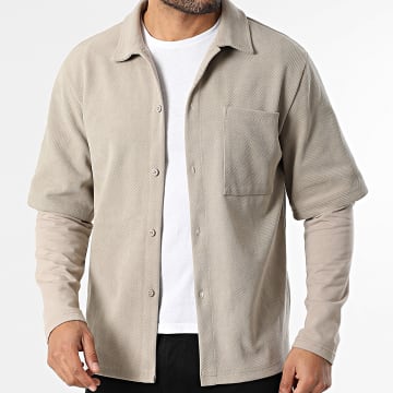 Uniplay - Camicia di jeans testurizzata 032 Beige