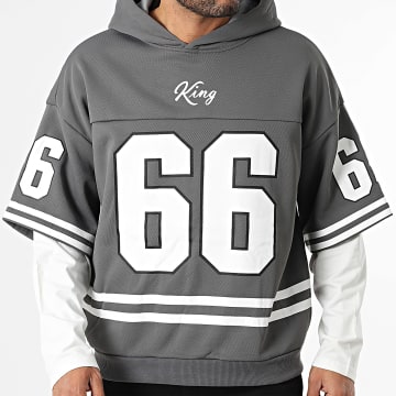 Uniplay - Felpa con Cappuccio 058 Grigio Antracite