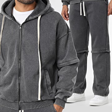 Uniplay - Ensemble De Survetement 073 Gris Anthracite Chiné