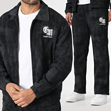 Uniplay - Ensemble De Survetement 344 Noir Chiné