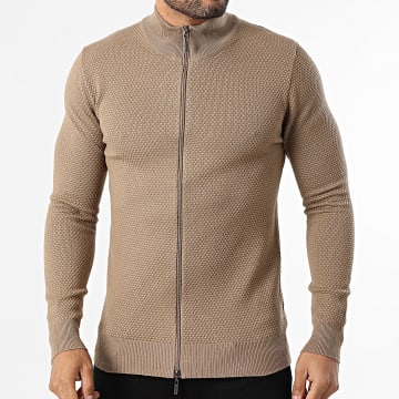 Classic Series - Gilet Rigido con Zip 682 Beige Scuro