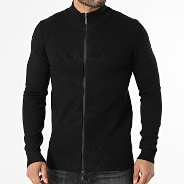 Classic Series - Gilet Zippato Testurizzato 682 Nero