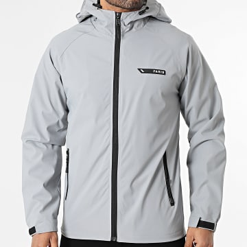 Classic Series - Chaqueta con cremallera y capucha 030 Gris