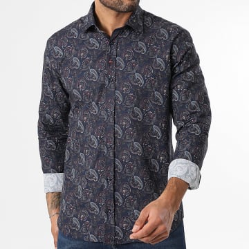 Classic Series - Chemise Manches Longues 001 Bleu Marine Bandana