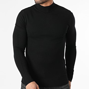 Classic Series - Pull Col Cheminée 665 Nero