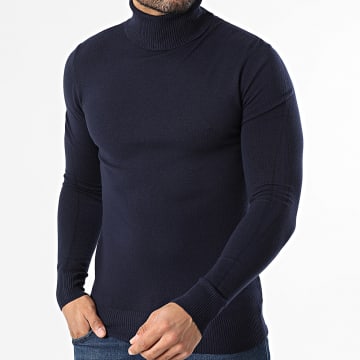 Classic Series - Maglia Col Roulé 663 Blu Marino