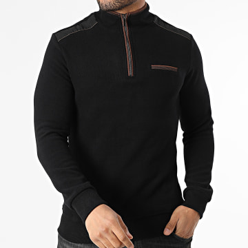 Classic Series - Pull Col Zippé K33 Noir