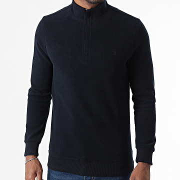 Classic Series - Pull Col Zippé K23 Bleu Marine