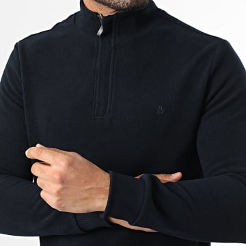 Classic Series - Pull Col Zippé K23 Bleu Marine