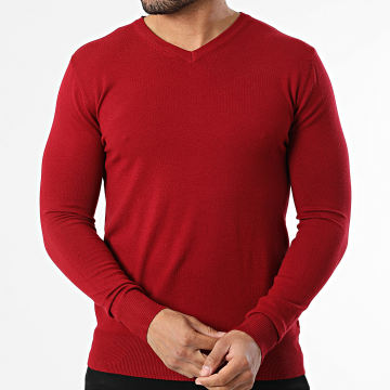 Classic Series - Jersey Cuello V 662 Burdeos