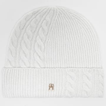 Tommy Hilfiger - Bonnet Femme Elevated Chic Fluffy 7784 Gris Clair