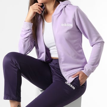 Adidas Performance - Conjunto de Chándal Mujer Linear JX0527 Violeta